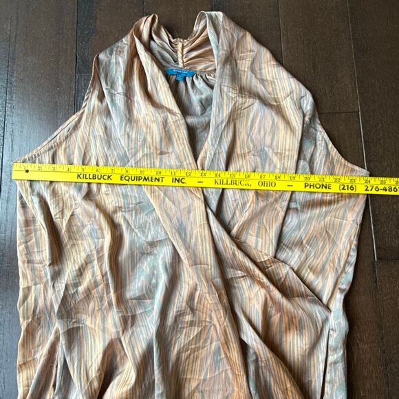 Derek Lam for Design Nation bubble hem mini dress size XL sleeveless peach gray - Picture 10 of 13